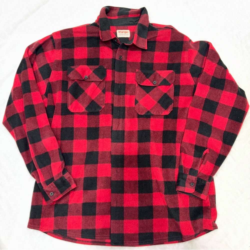 🌸 Wrangler Plaid Men's Fleece